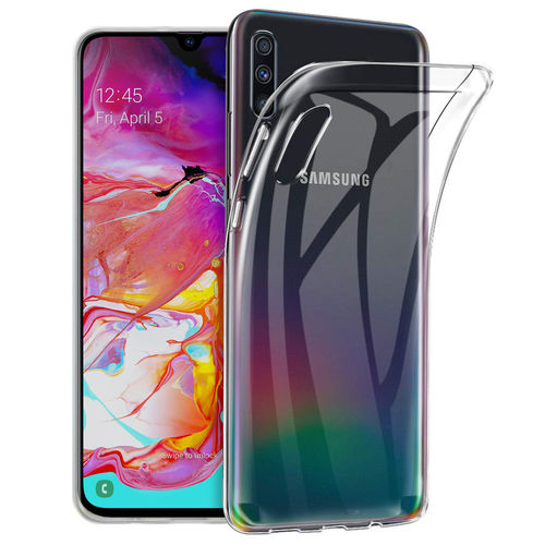 Flexi Slim Gel Case for Samsung Galaxy A70 - Clear (Gloss Grip)